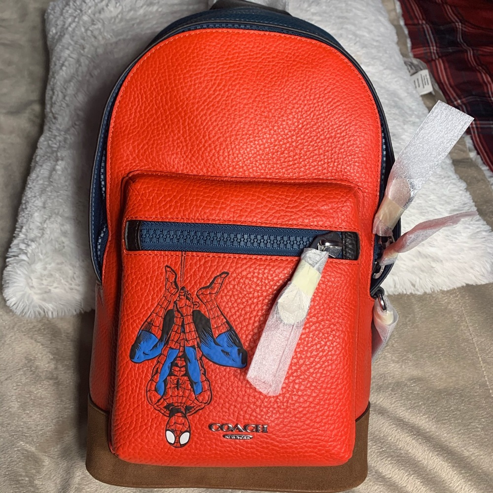 NWT COACH ? MARVEL WEST PACK WITH SPIDER-MAN
